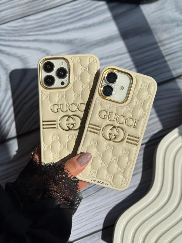 قاب گوشی طرح پافری گوچی GUCCI لوکس گوشی آیفون 15 رنگ: مشکی، مدل گوشی: iPhone 15 - Image 3