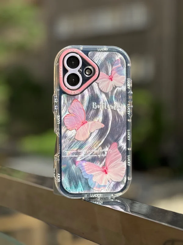 قاب گوشی طرح براش پروانه فانتزی مدل گوشی: iPhone 15Promax