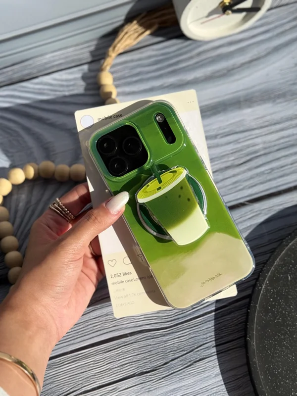 کاور طرح ماچا پاپ سوکت دار مدل: iPhone 17Pro - Image 2